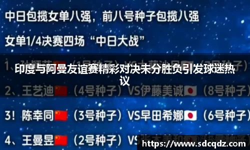 印度与阿曼友谊赛精彩对决未分胜负引发球迷热议